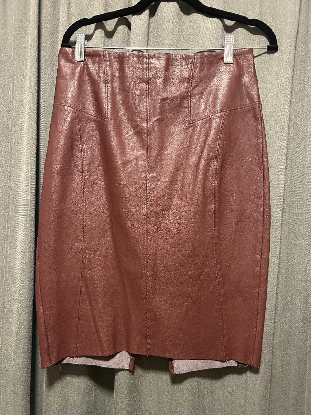 Express Pleather Midi Skirt